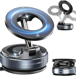 360° Vaccum Suction Magnetic Mobile Phone Holder Stand for Car Dashboard and Windscreen